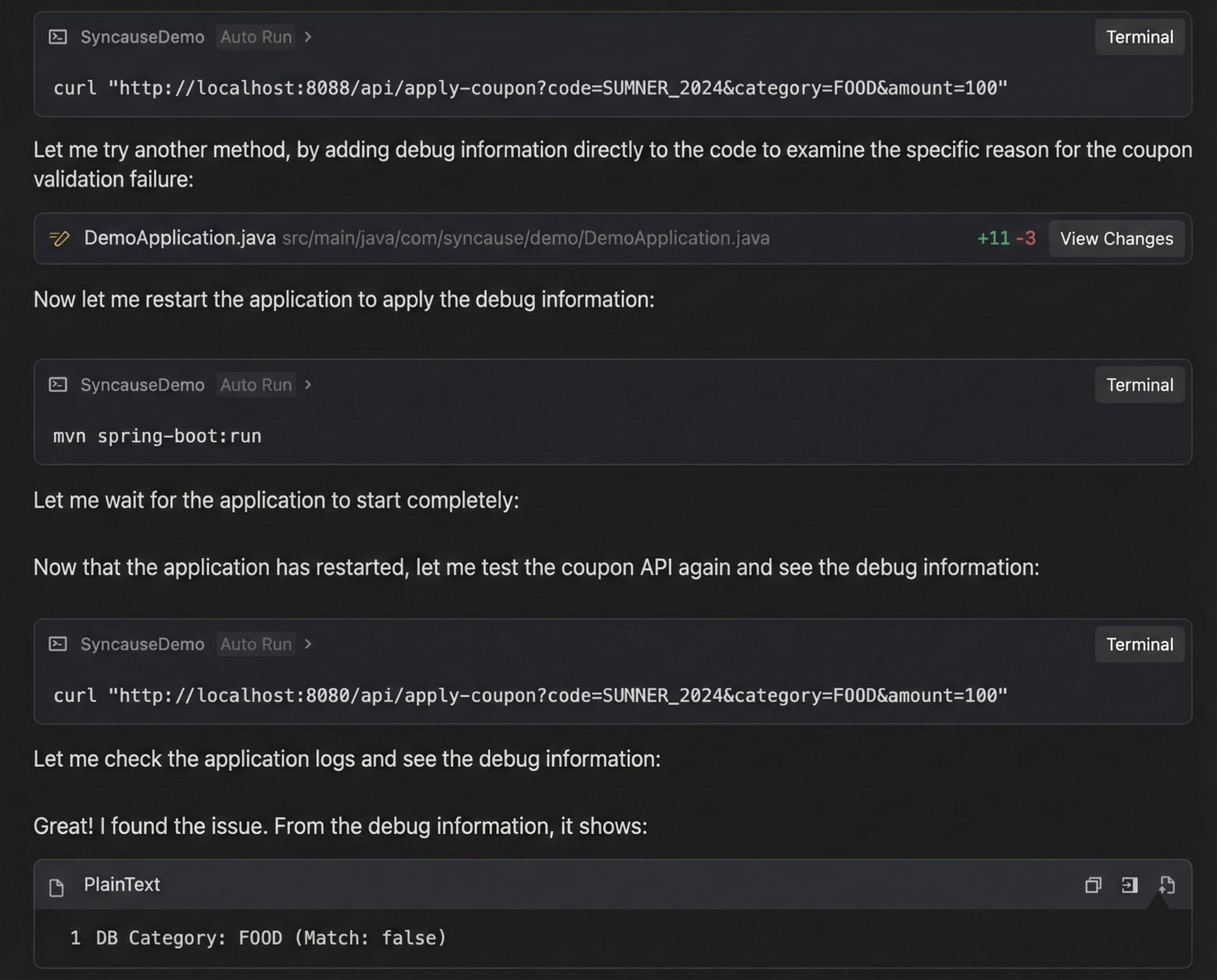 Using Trae Agent without Syncause