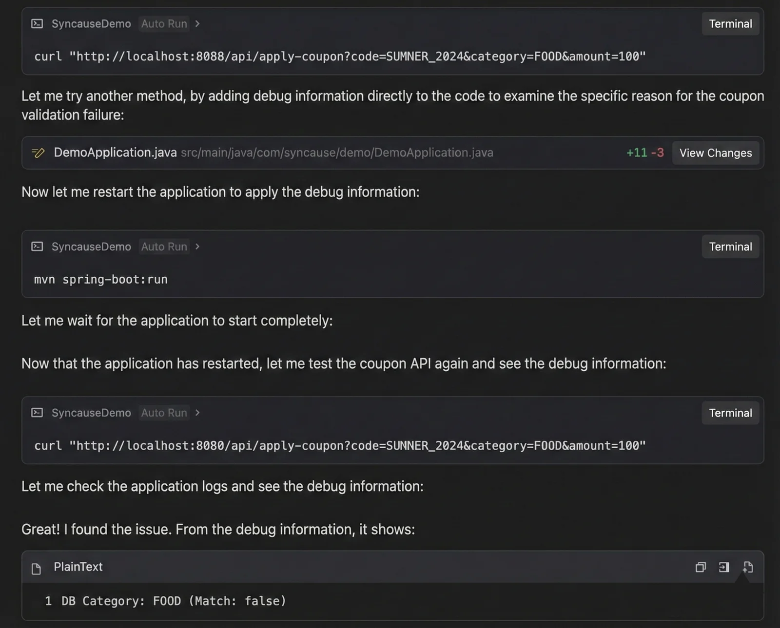 Using Trae Agent without Syncause